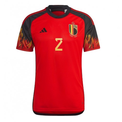 Belgien Toby Alderweireld #2 Replika Hjemmebanetrøje VM 2022 Kortærmet